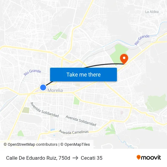 Calle De Eduardo Ruiz, 750d to Cecati 35 map