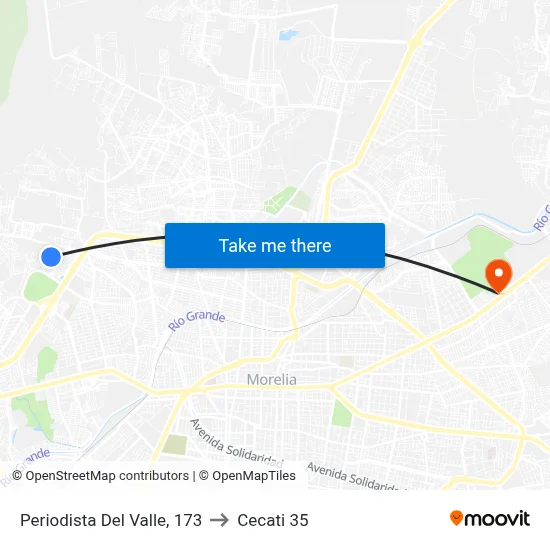 Periodista Del Valle, 173 to Cecati 35 map