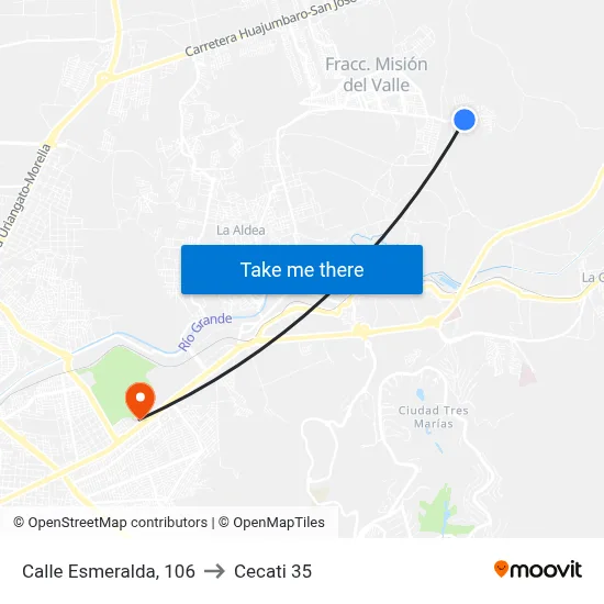 Calle Esmeralda, 106 to Cecati 35 map
