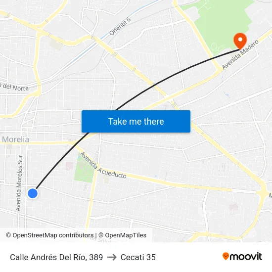 Calle Andrés Del Río, 389 to Cecati 35 map