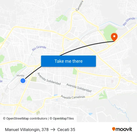Manuel Villalongin, 378 to Cecati 35 map