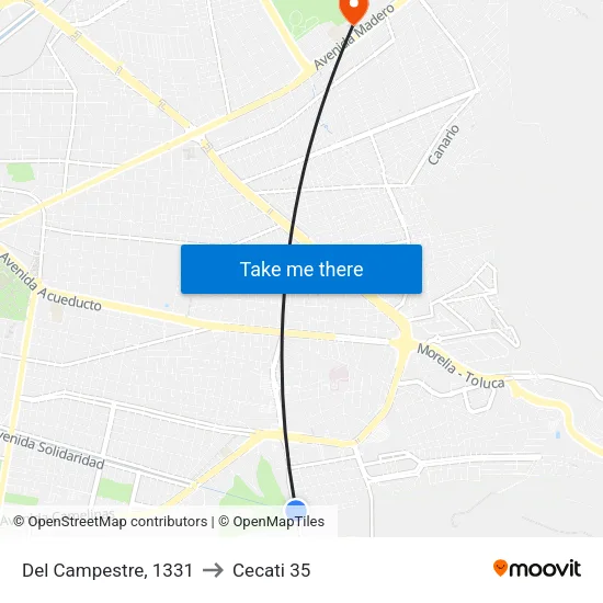 Del Campestre, 1331 to Cecati 35 map