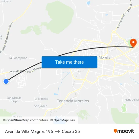 Avenida Villa Magna, 196 to Cecati 35 map