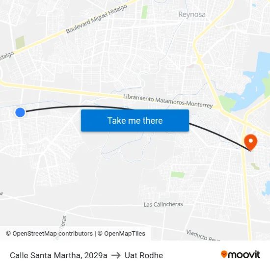 Calle Santa Martha, 2029a to Uat Rodhe map
