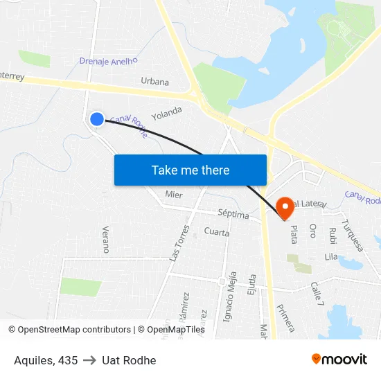 Aquiles, 435 to Uat Rodhe map