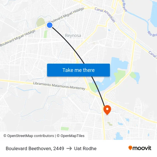 Boulevard Beethoven, 2449 to Uat Rodhe map