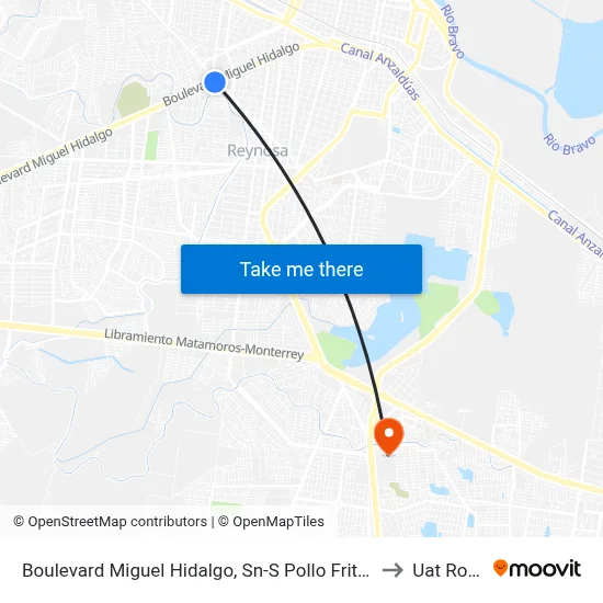 Boulevard Miguel Hidalgo, Sn-S Pollo Frito Churchs to Uat Rodhe map