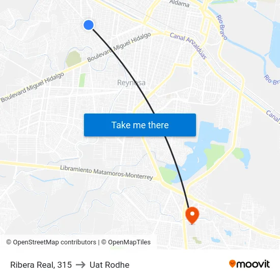 Ribera Real, 315 to Uat Rodhe map