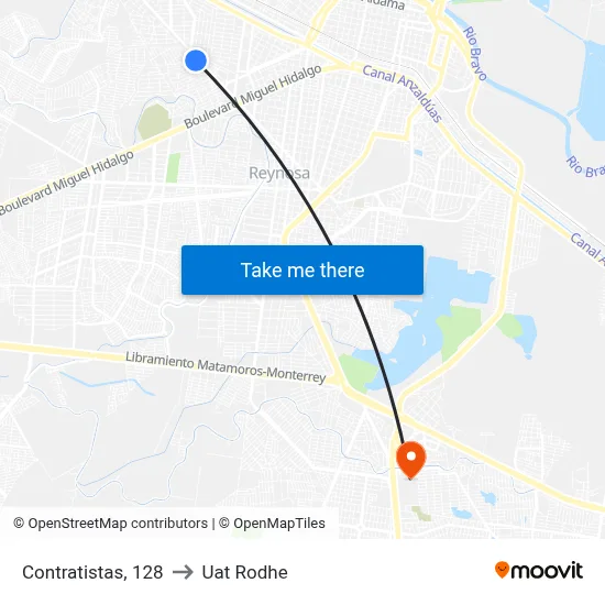 Contratistas, 128 to Uat Rodhe map