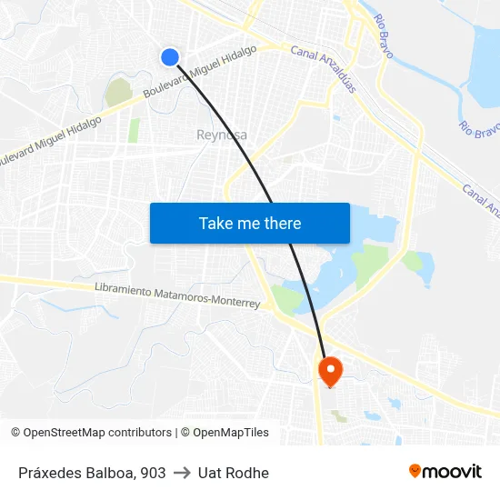 Práxedes Balboa, 903 to Uat Rodhe map