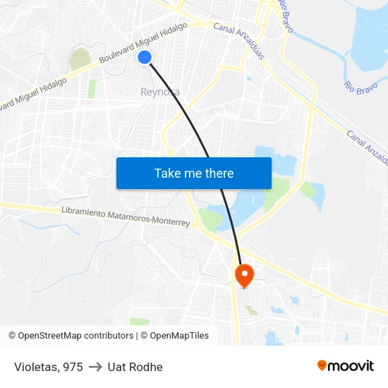 Violetas, 975 to Uat Rodhe map