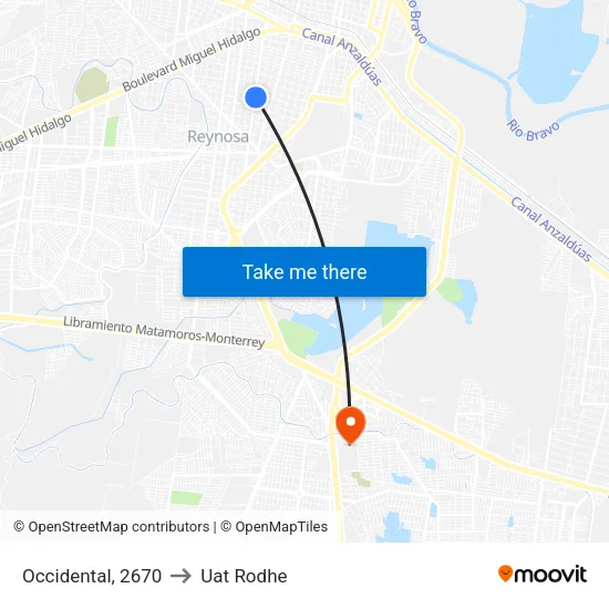 Occidental, 2670 to Uat Rodhe map