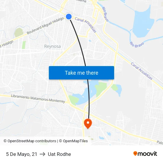 5 De Mayo, 21 to Uat Rodhe map