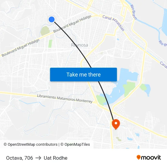 Octava, 706 to Uat Rodhe map