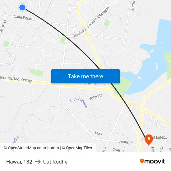 Hawai, 132 to Uat Rodhe map