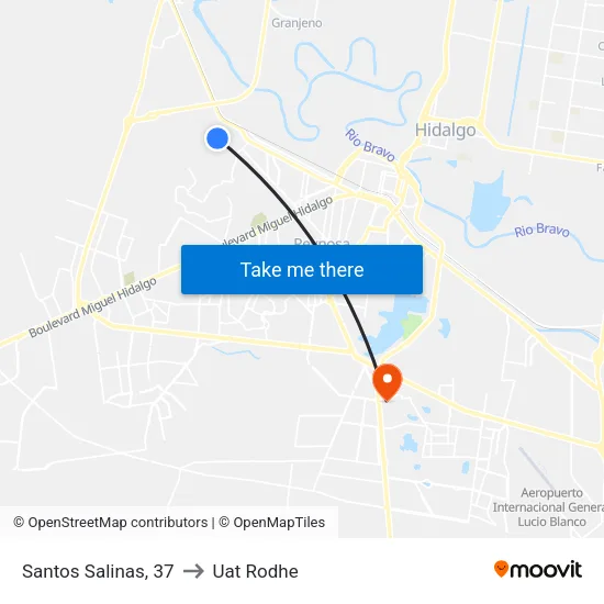 Santos Salinas, 37 to Uat Rodhe map