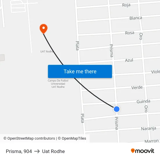 Prisma, 904 to Uat Rodhe map