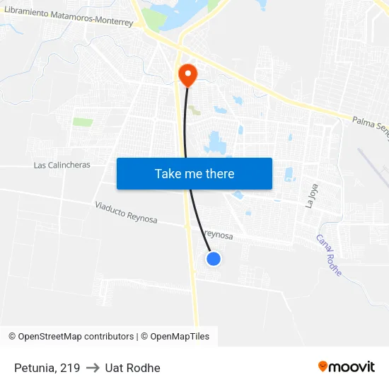 Petunia, 219 to Uat Rodhe map