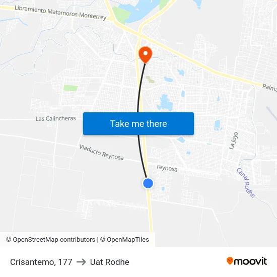 Crisantemo, 177 to Uat Rodhe map