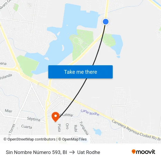 Sin Nombre Número 593, Bl to Uat Rodhe map