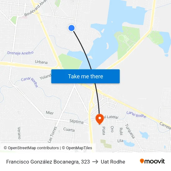 Francisco González Bocanegra, 323 to Uat Rodhe map