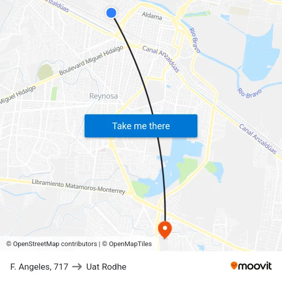 F. Angeles, 717 to Uat Rodhe map