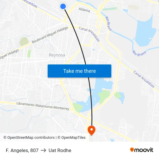 F. Angeles, 807 to Uat Rodhe map