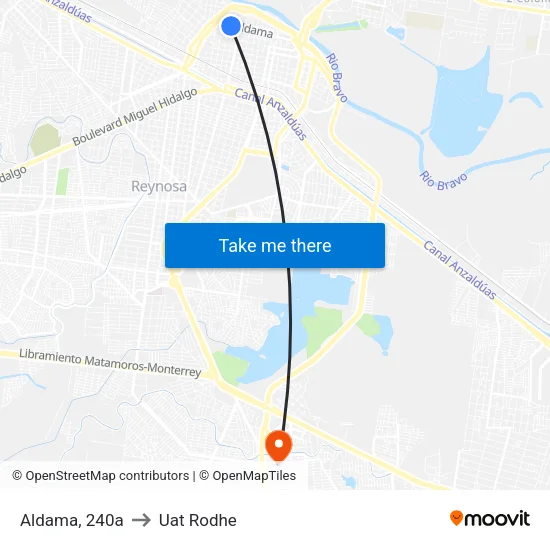 Aldama, 240a to Uat Rodhe map