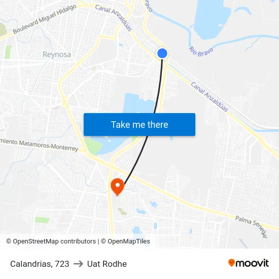 Calandrias, 723 to Uat Rodhe map
