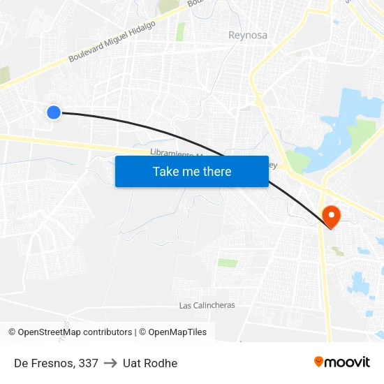 De Fresnos, 337 to Uat Rodhe map