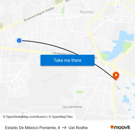 Estado De México Poniente, 4 to Uat Rodhe map