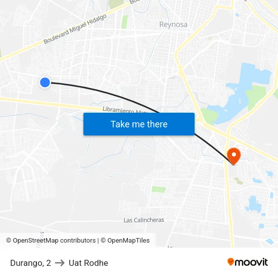 Durango, 2 to Uat Rodhe map
