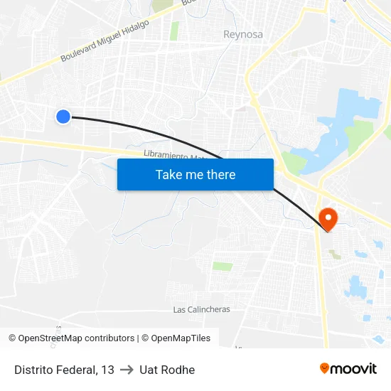 Distrito Federal, 13 to Uat Rodhe map