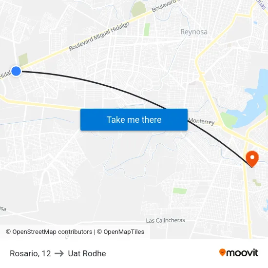 Rosario, 12 to Uat Rodhe map