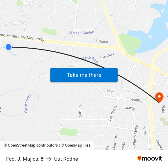 Fco. J. Mujica, 8 to Uat Rodhe map