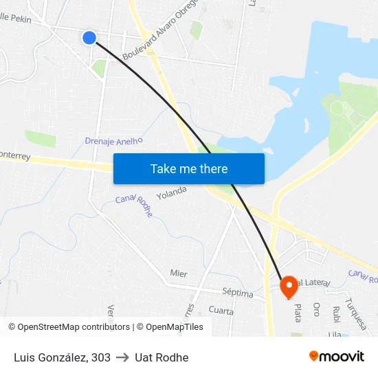 Luis González, 303 to Uat Rodhe map