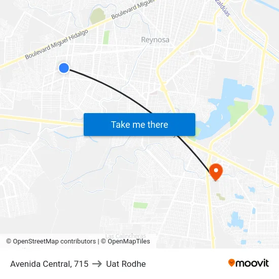 Avenida Central, 715 to Uat Rodhe map