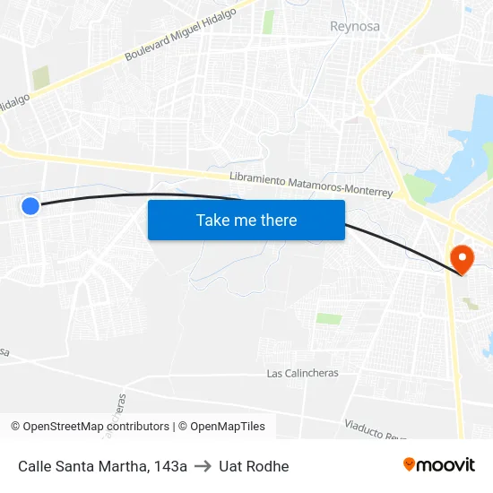 Calle Santa Martha, 143a to Uat Rodhe map