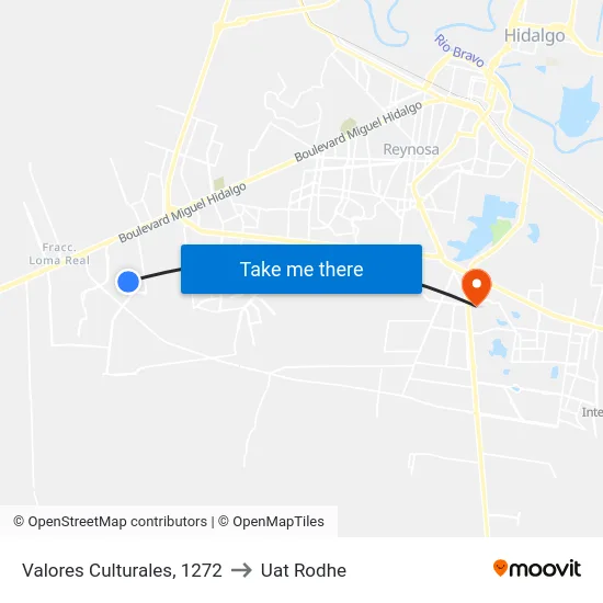 Valores Culturales, 1272 to Uat Rodhe map