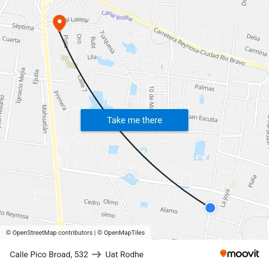 Calle Pico Broad, 532 to Uat Rodhe map
