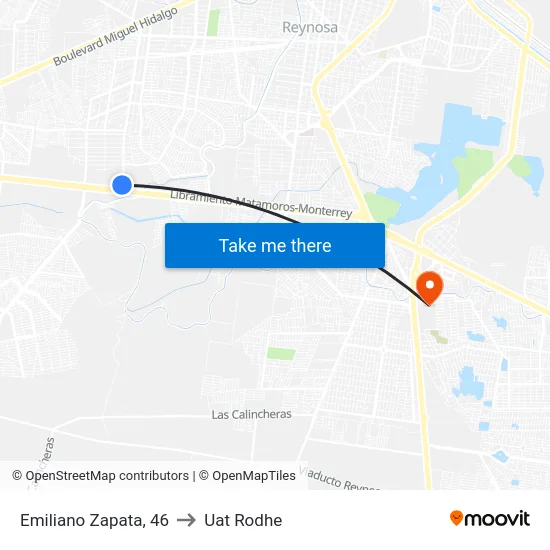 Emiliano Zapata, 46 to Uat Rodhe map