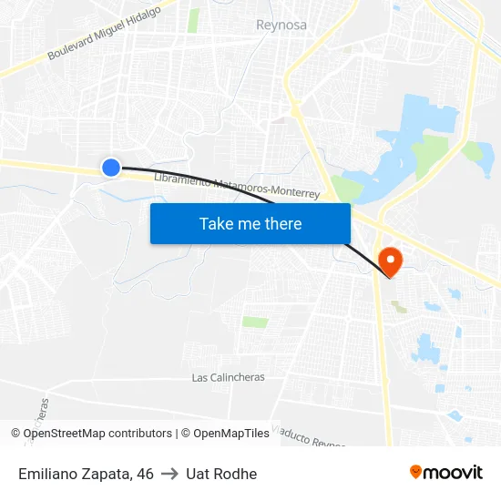 Emiliano Zapata, 46 to Uat Rodhe map