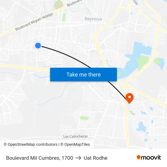 Boulevard Mil Cumbres, 1700 to Uat Rodhe map