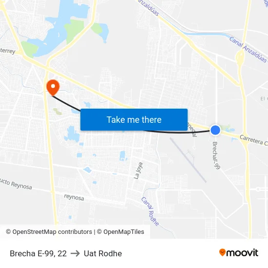 Brecha E-99, 22 to Uat Rodhe map