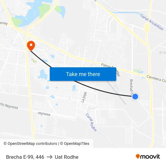 Brecha E-99, 446 to Uat Rodhe map