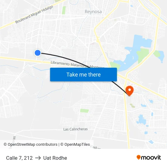 Calle 7, 212 to Uat Rodhe map