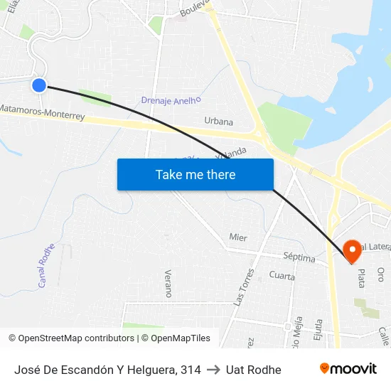 José De Escandón Y Helguera, 314 to Uat Rodhe map