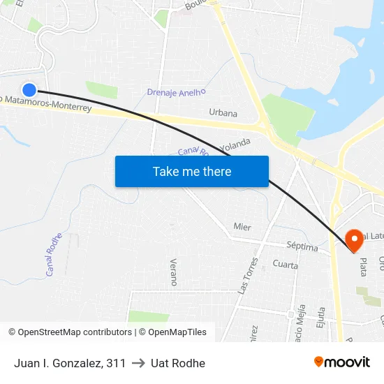 Juan I. Gonzalez, 311 to Uat Rodhe map