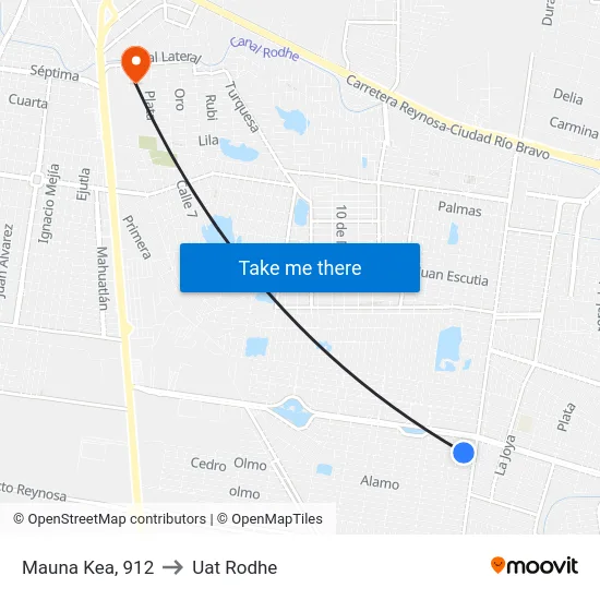 Mauna Kea, 912 to Uat Rodhe map