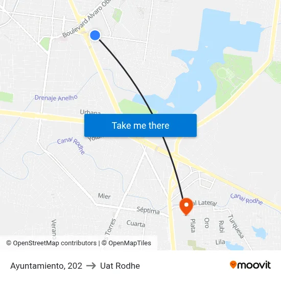 Ayuntamiento, 202 to Uat Rodhe map